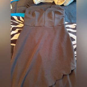 Black B- Darlin V-Neck Formal Dress